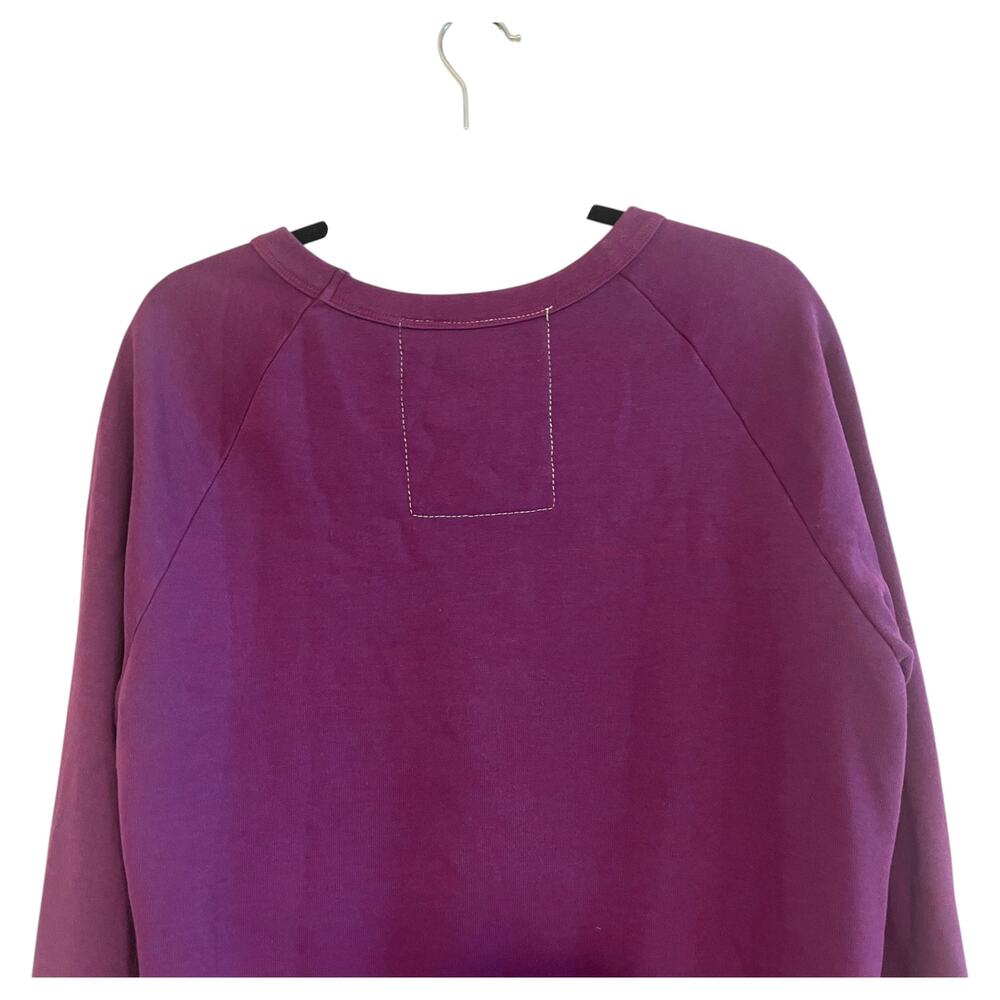 Aviator Nation Sweatshirt Unisex Lightning Bolt Fade Fleece Crewneck Purple Sz S - Picture 6 of 12